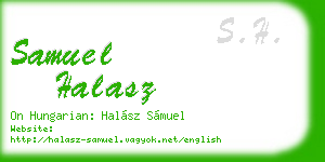 samuel halasz business card